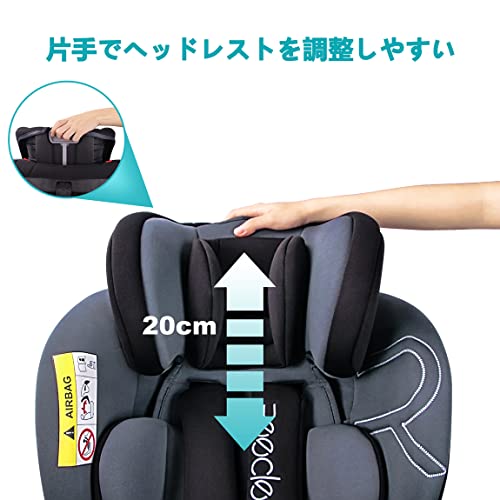 Reecle - チャイルドシート 360° 回転式 新生児~12歳頃 (0~36kg